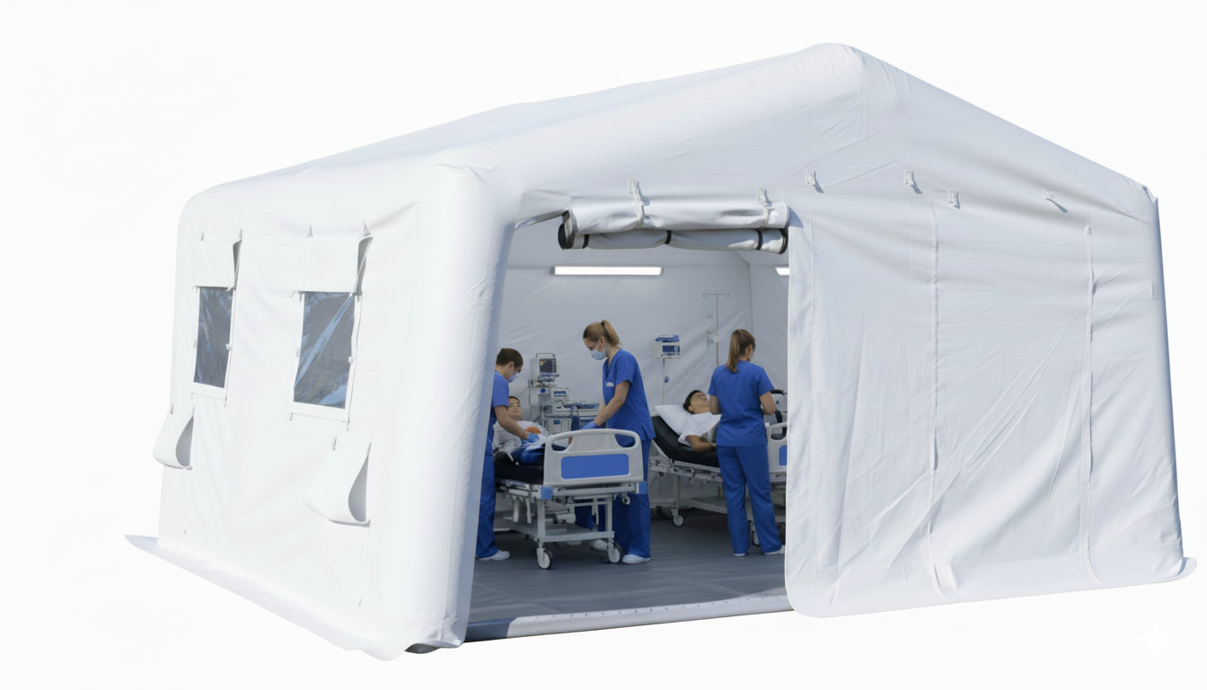 Производство и продажа надувных пневмокаркасных палаток МЧС в Уфе и по России